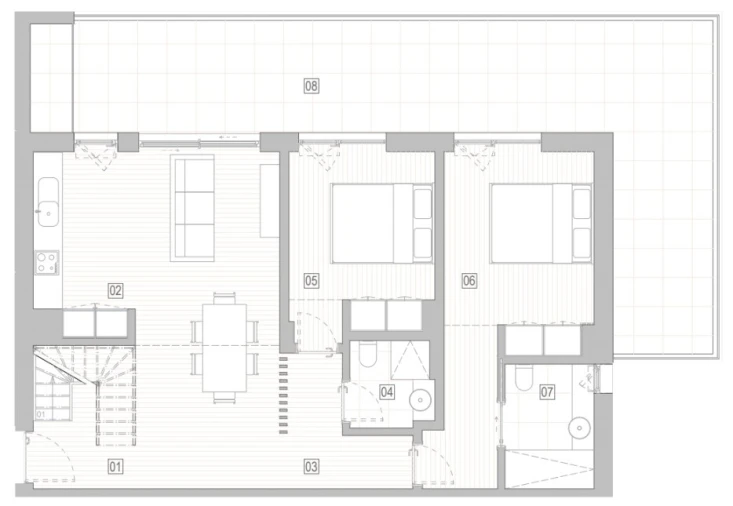 Apartamento T2 para Venda em Lagos (São Sebastião e Santa Maria) Planta 1