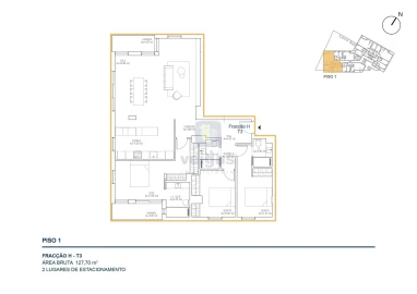 Apartamento T3 para Venda em Atouguia da Baleia