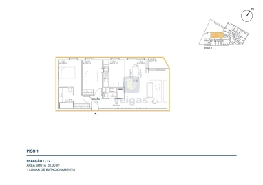 Apartamento T2 para Venda em Atouguia da Baleia