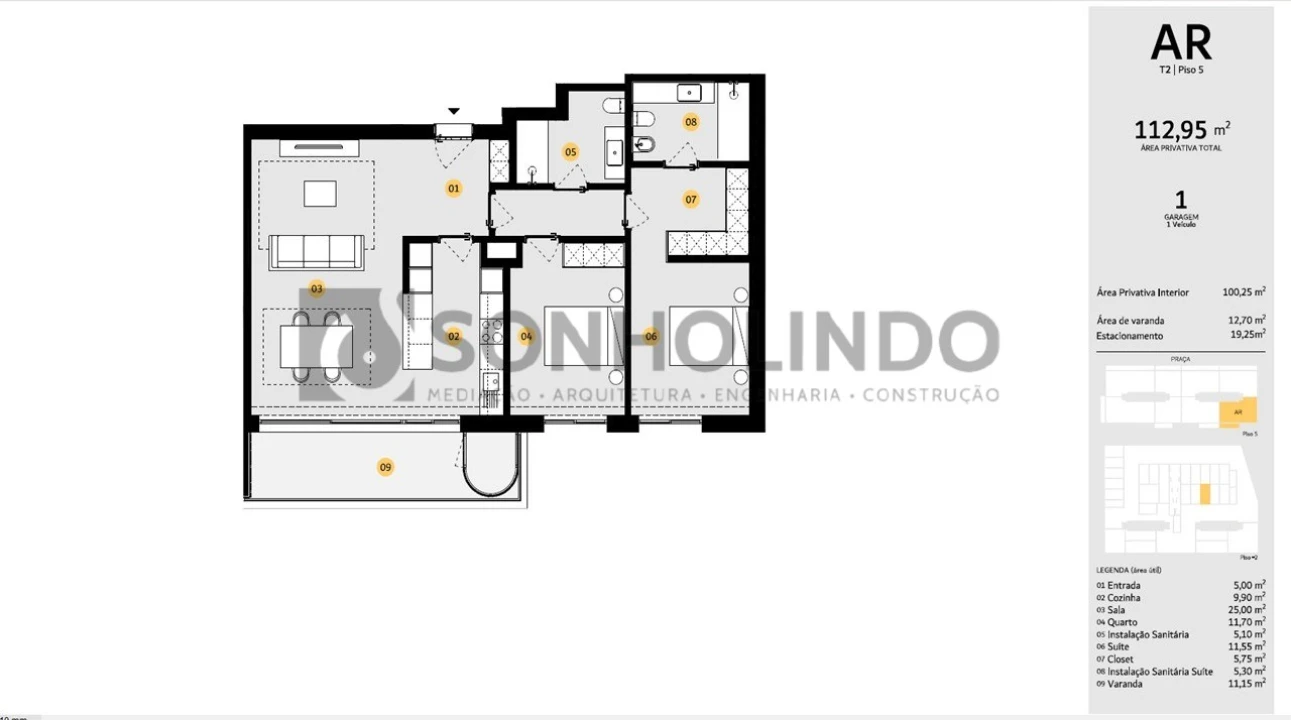 Apartamento T2 para Venda em Cidade da Maia Foto 28