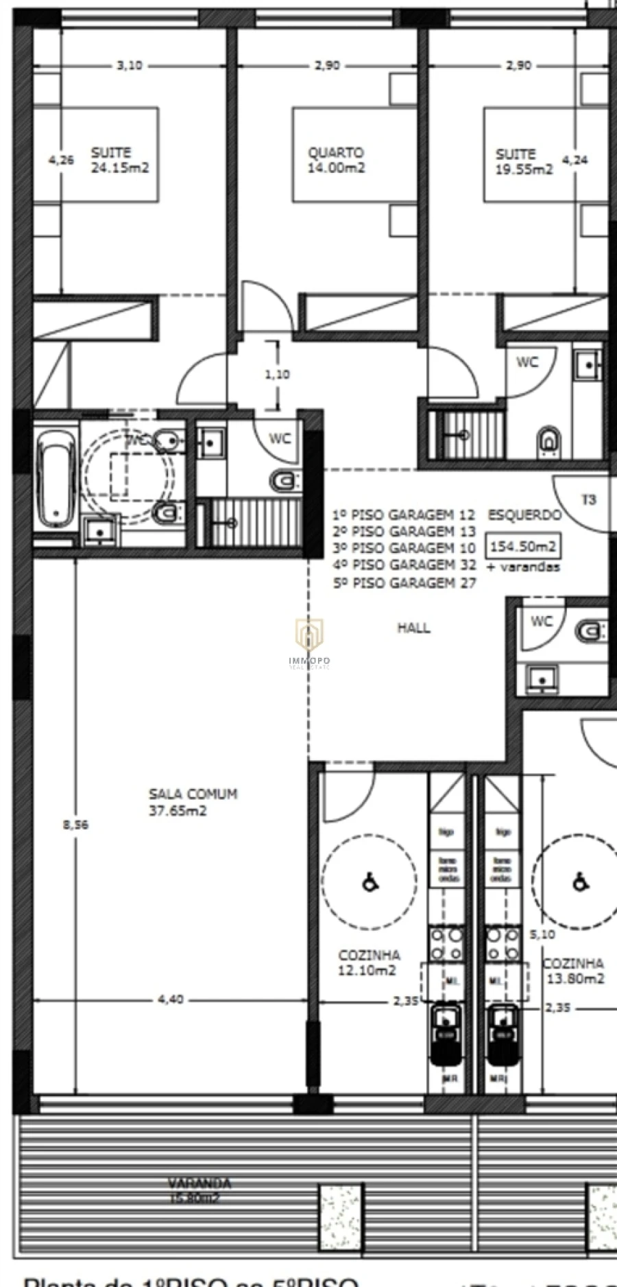 Apartamento T3 para Venda em Ramalde Planta 1