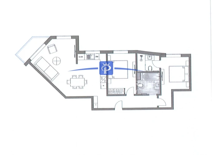 Apartamento T2 para Venda em Armação de Pera Planta 2
