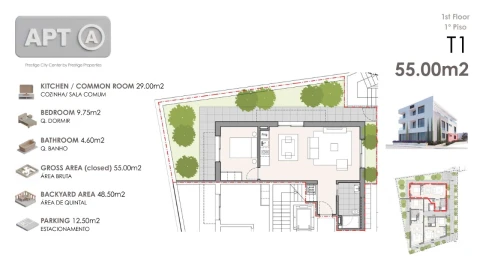 Apartamento T1 para Venda em Machico