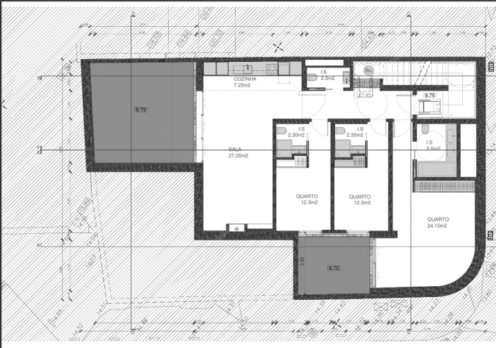 Apartamento T3 para Arrendamento em Cascais e Estoril Planta 1