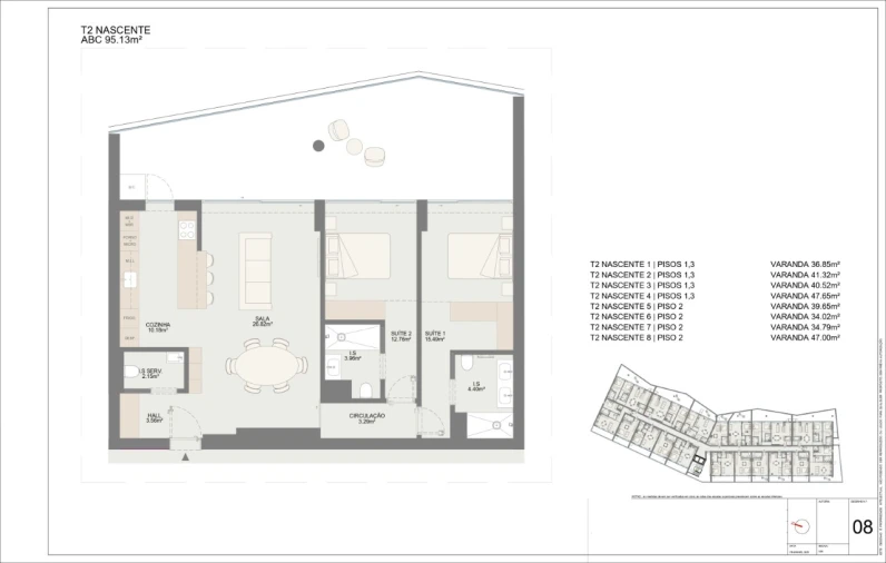 Apartamento T2 para Venda em Oliveira do Douro Planta 1