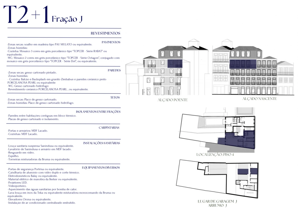 Apartamento T2 para Venda em Cedofeita, Santo Ildefonso, Sé, Miragaia, São Nicolau e Vitória Planta 2