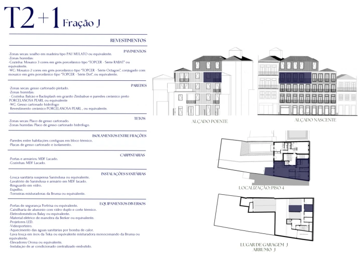 Apartamento T2 para Venda em Cedofeita, Santo Ildefonso, Sé, Miragaia, São Nicolau e Vitória Planta 2