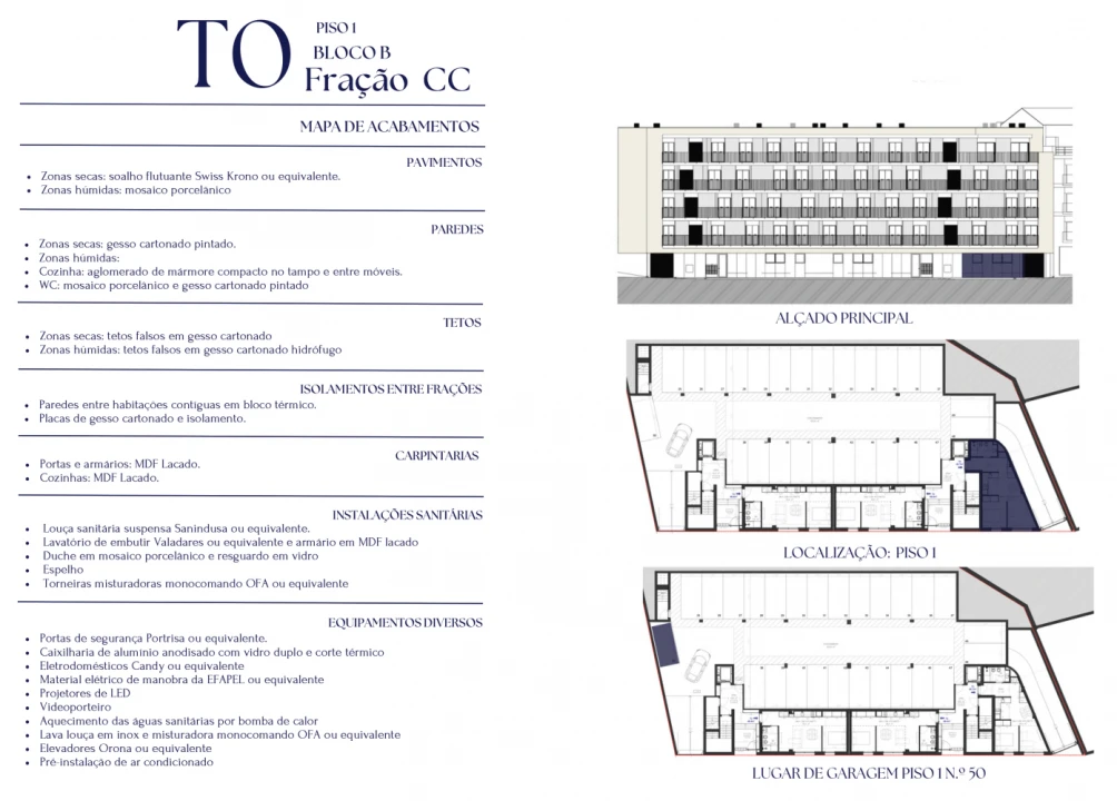 Apartamento T0 para Venda em Paranhos Planta 2