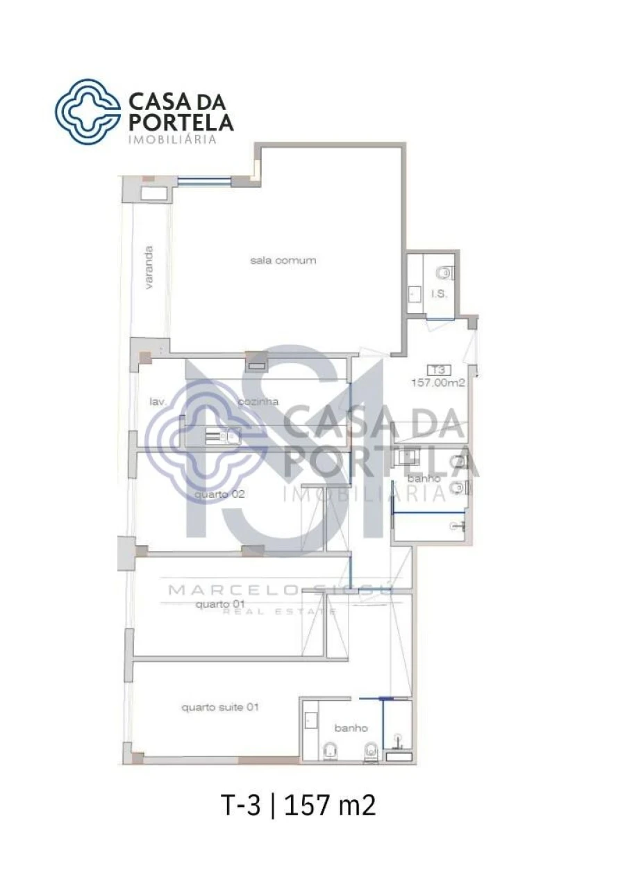 Apartamento T3 para Venda em Cedofeita, Santo Ildefonso, Sé, Miragaia, São Nicolau e Vitória Planta 3