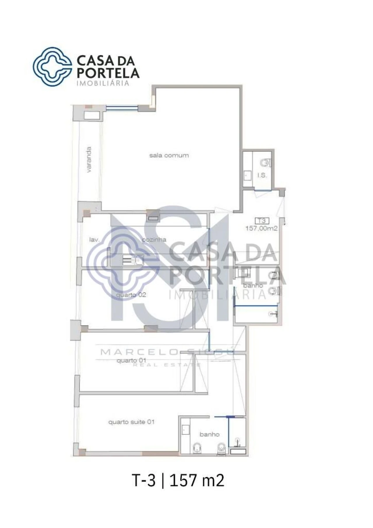 Apartamento T3 para Venda em Cedofeita, Santo Ildefonso, Sé, Miragaia, São Nicolau e Vitória Planta 3
