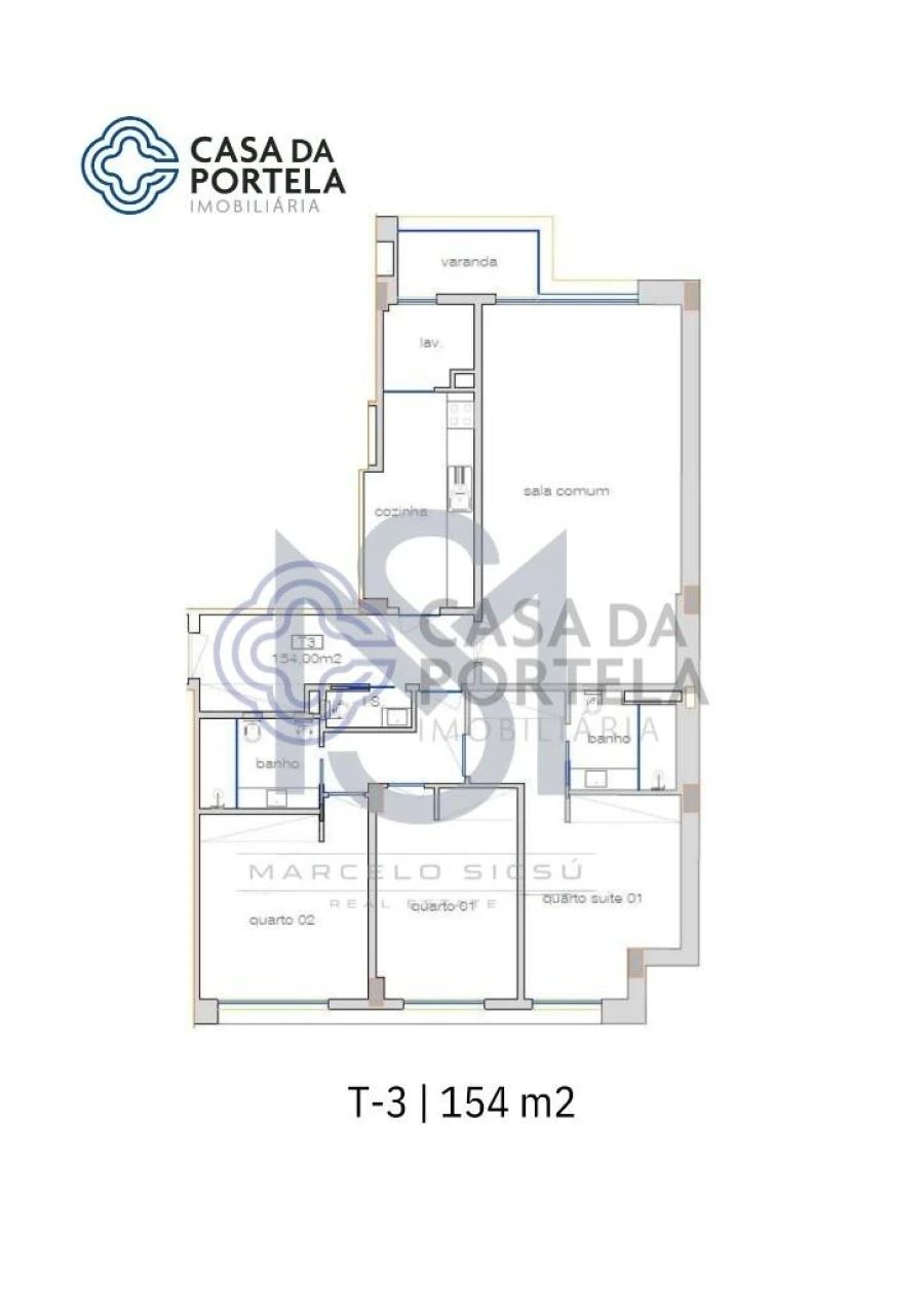 Apartamento T3 para Venda em Cedofeita, Santo Ildefonso, Sé, Miragaia, São Nicolau e Vitória Planta 2