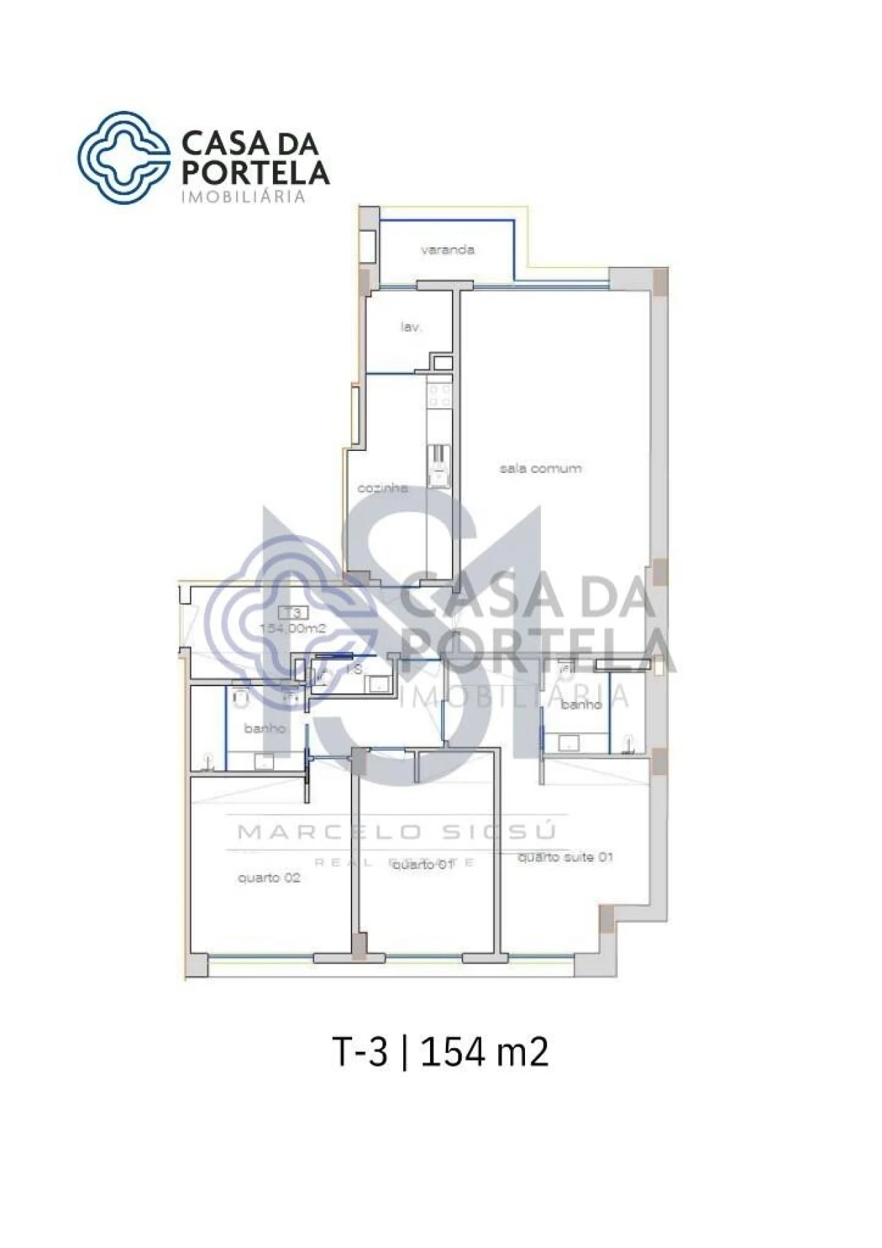 Apartamento T3 para Venda em Cedofeita, Santo Ildefonso, Sé, Miragaia, São Nicolau e Vitória Planta 2