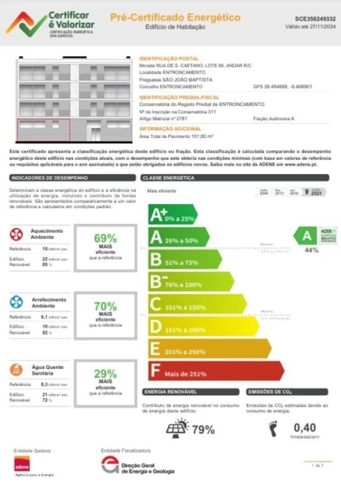 Apartamento T3 para Venda em São João Baptista