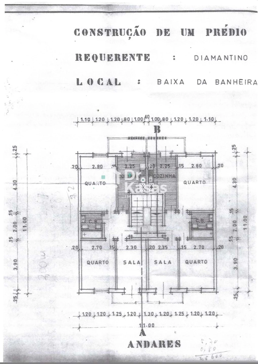Apartamento T2 para Venda em Baixa da Banheira e Vale da Amoreira Planta 1