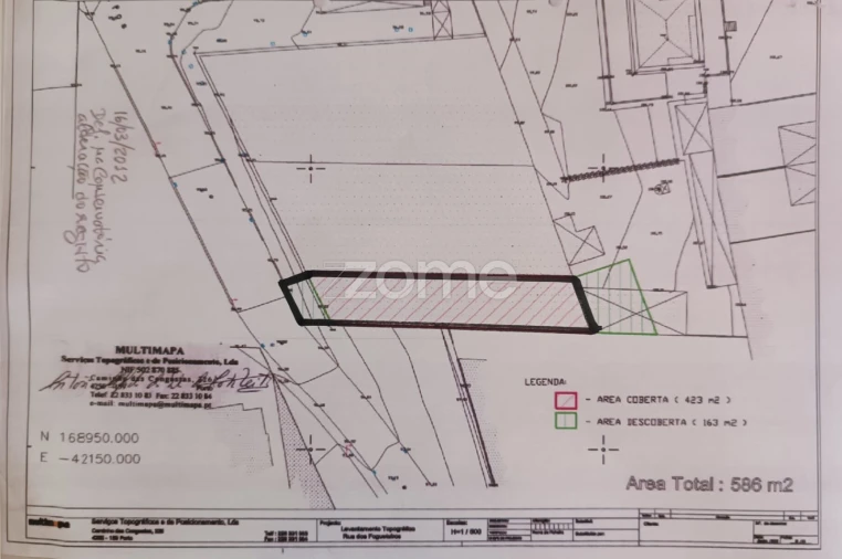 Terreno Comércio / Armazém para Arrendamento em Custóias, Leça do Balio e Guifões Planta 1