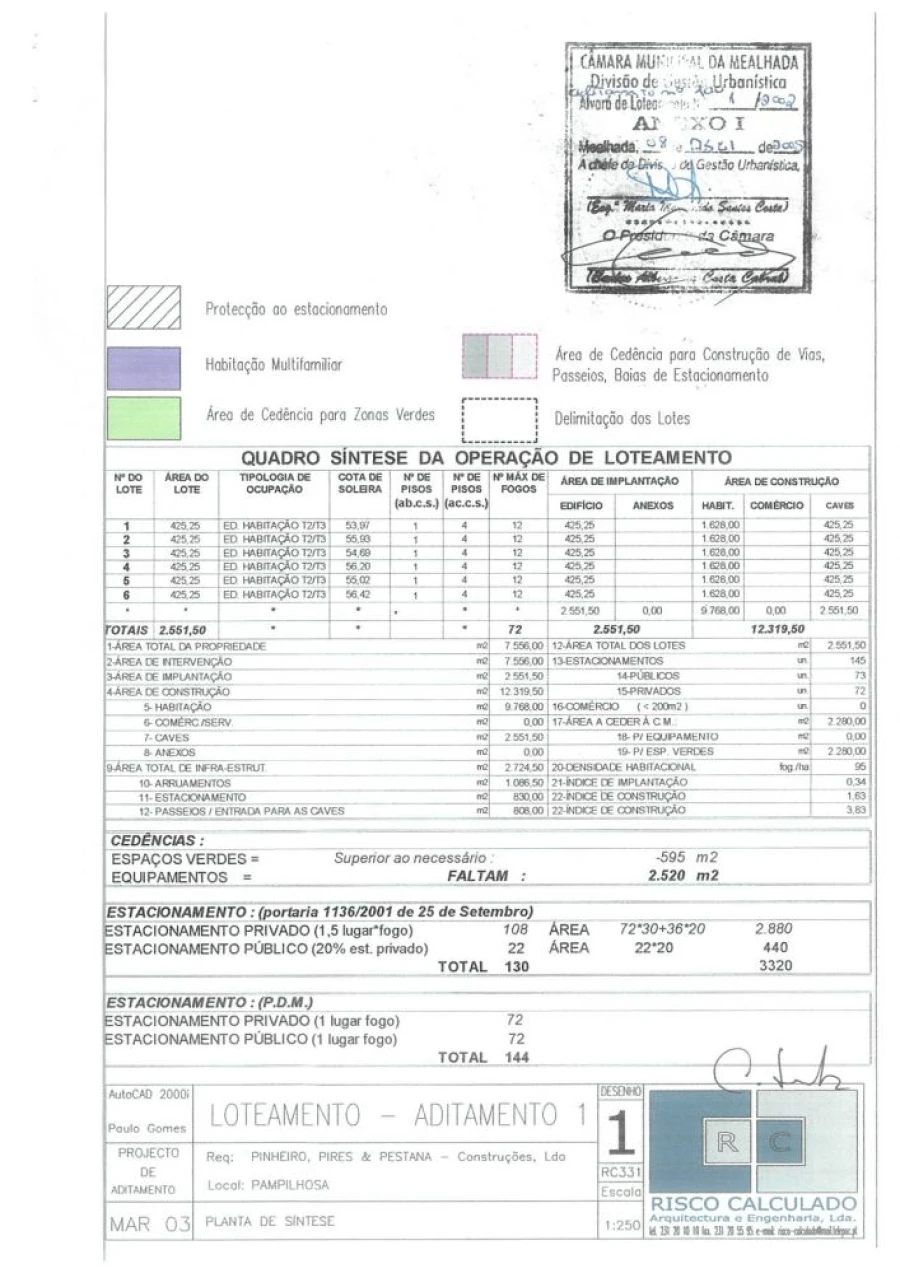 Terreno para Venda em Pampilhosa Planta 2