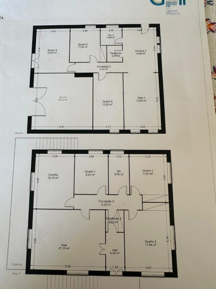 Moradia T6 para Venda em Moledo e Cristelo Planta 1