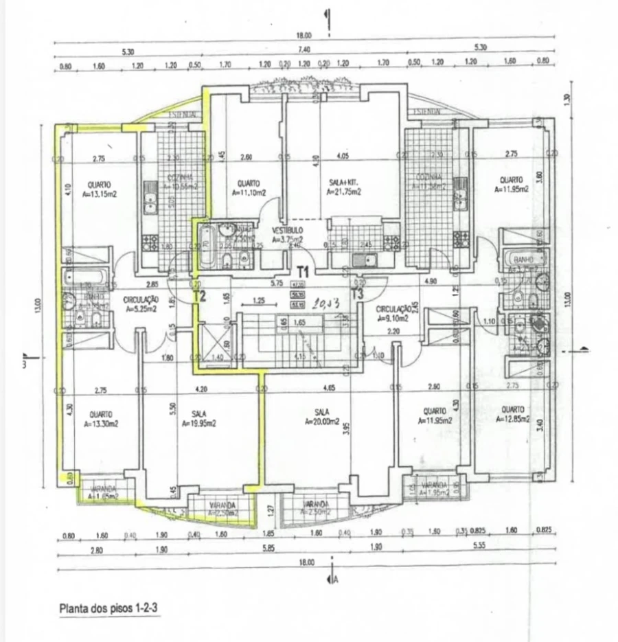 Apartamento T2 para Venda em Laranjeiro e Feijó Planta 1