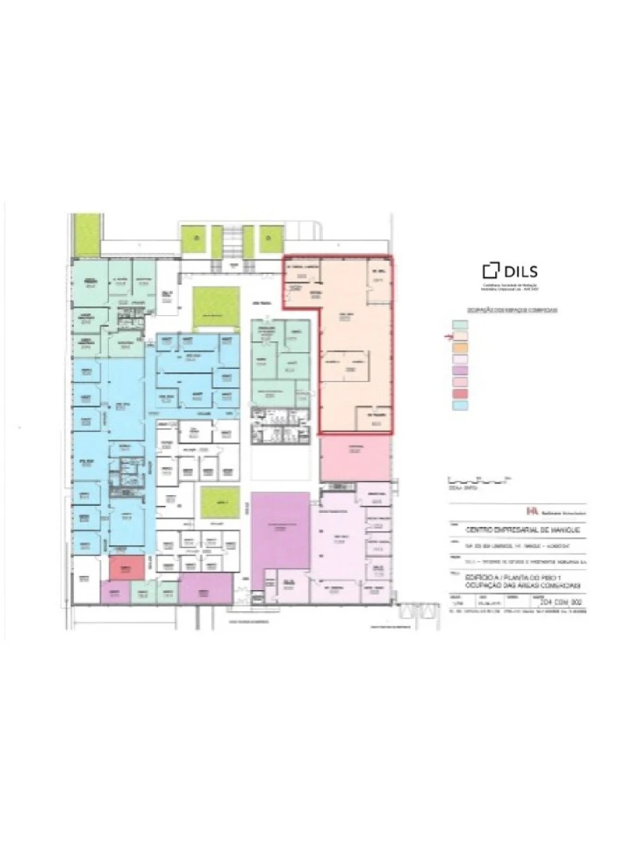 Escritório para Arrendamento em Alcabideche Planta 1