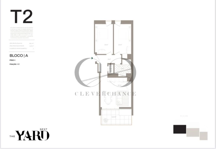 Apartamento T2 para Venda em Santa Marinha e São Pedro da Afurada Foto 8