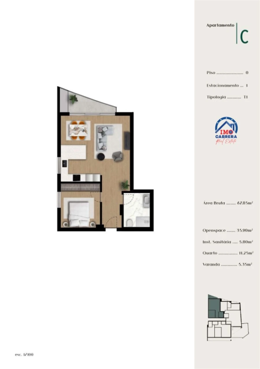 Apartamento T1 para Venda em Ponta do Sol Foto 12