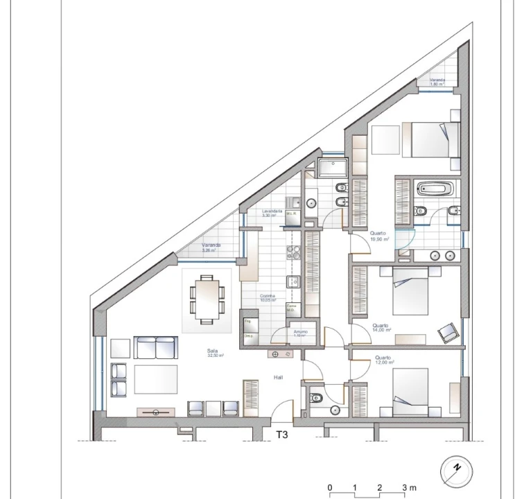 Apartamento T3 para Venda em Oliveira do Douro Foto 6