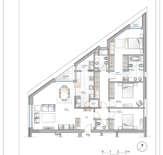 Apartamento T3 para Venda em Oliveira do Douro Foto 6