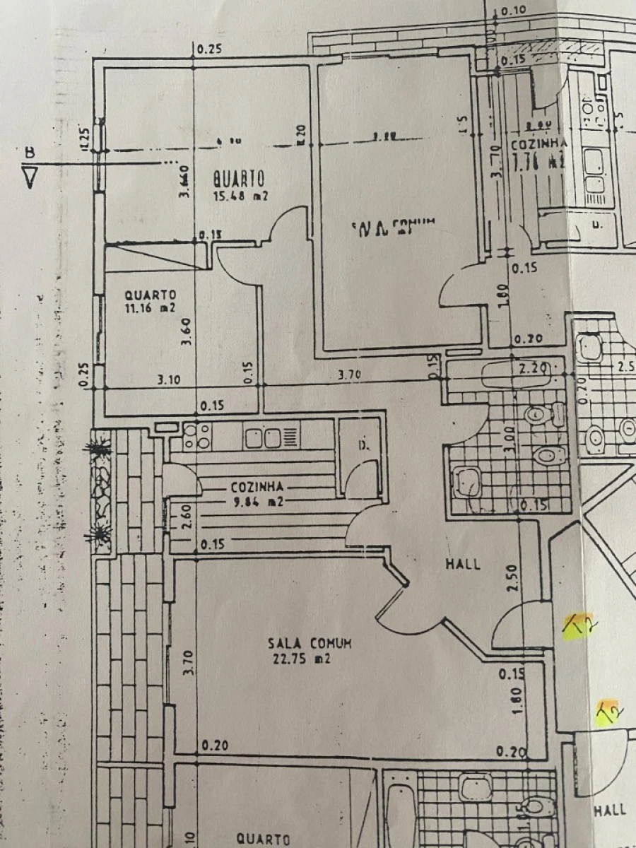 Apartamento T2 para Venda em Quarteira Planta 1