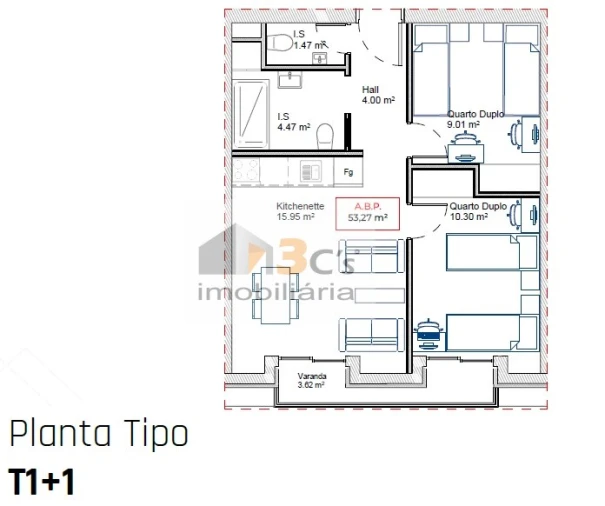 Apartamento T2 para Venda em Paranhos Foto 11