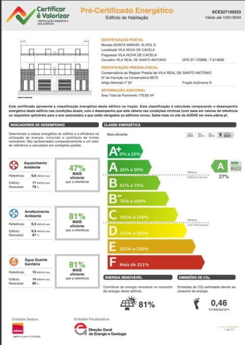 Moradia T3 para Venda em Vila Nova de Cacela