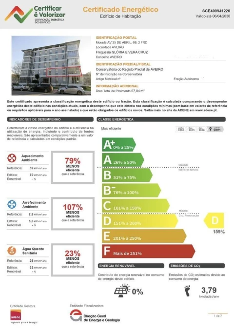 Apartamento T3 para Venda em Requeixo, Nossa Senhora de Fátima e Nariz