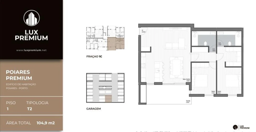 Apartamento T2 para Venda em Poiares (Santo Andre) Foto 8