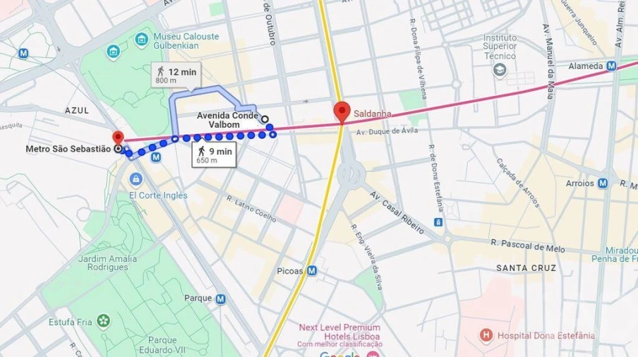 Apartamento T1 para Arrendamento em Avenidas Novas Foto 19