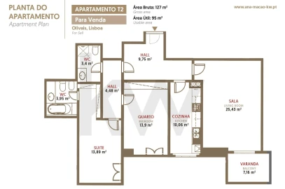 Apartamento T2 para Venda em Olivais