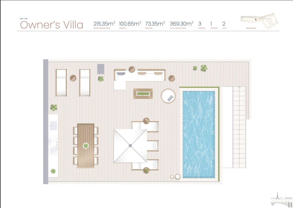Apartamento T4 para Venda em Lagoa e Carvoeiro Planta 2