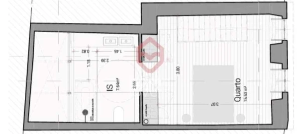Apartamento T1 para Venda em Santa Maria do Castelo e Santiago e Santa Susana