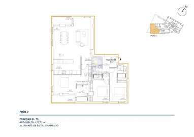 Apartamento T3 para Venda em Atouguia da Baleia