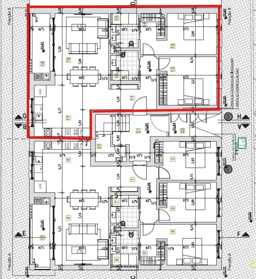 Apartamento T2 para Venda em Palmela Planta 1