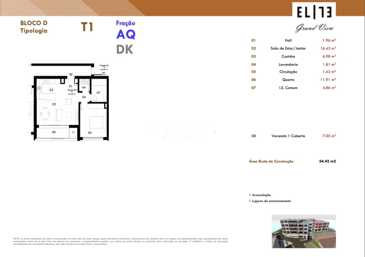 Apartamento T1 para Venda em Estreito de Camara de Lobos Foto 18