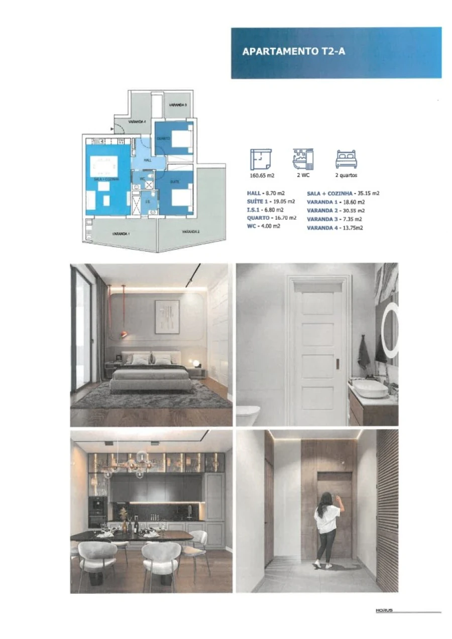 Apartamento T2 para Venda em Portimão Planta 1