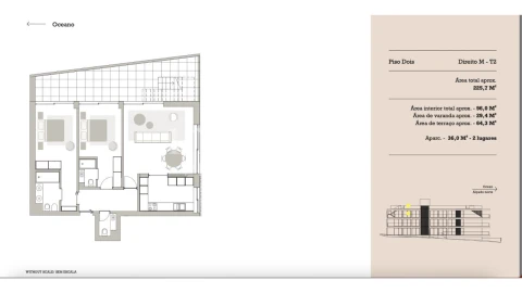 Apartamento T2 para Venda em Malta e Canidelo
