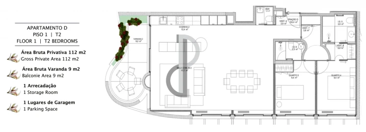 Apartamento T2 para Venda em Lordelo do Ouro e Massarelos