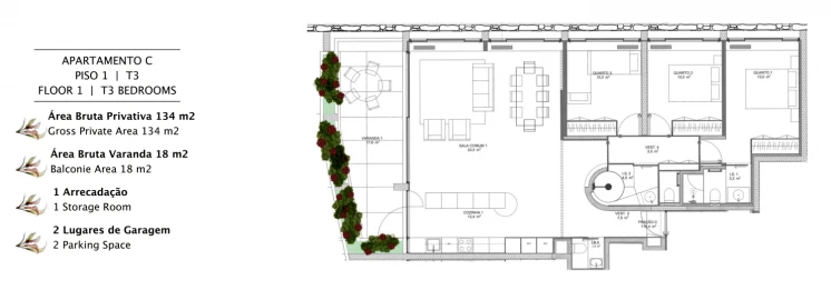 Apartamento T3 para Venda em Lordelo do Ouro e Massarelos
