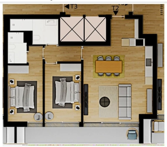 Apartamento T2 para Venda em Loures Planta 1