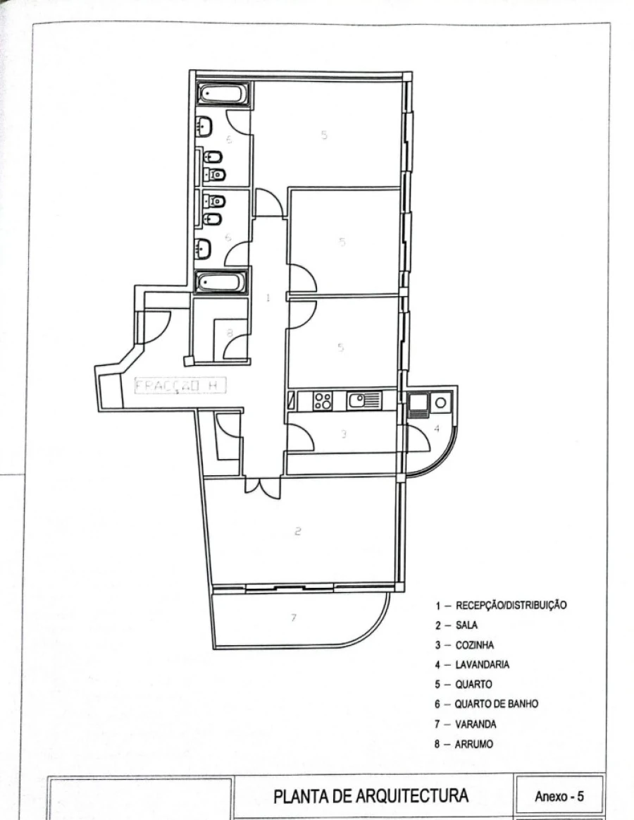 Apartamento T3 para Venda em Penafiel Planta 2