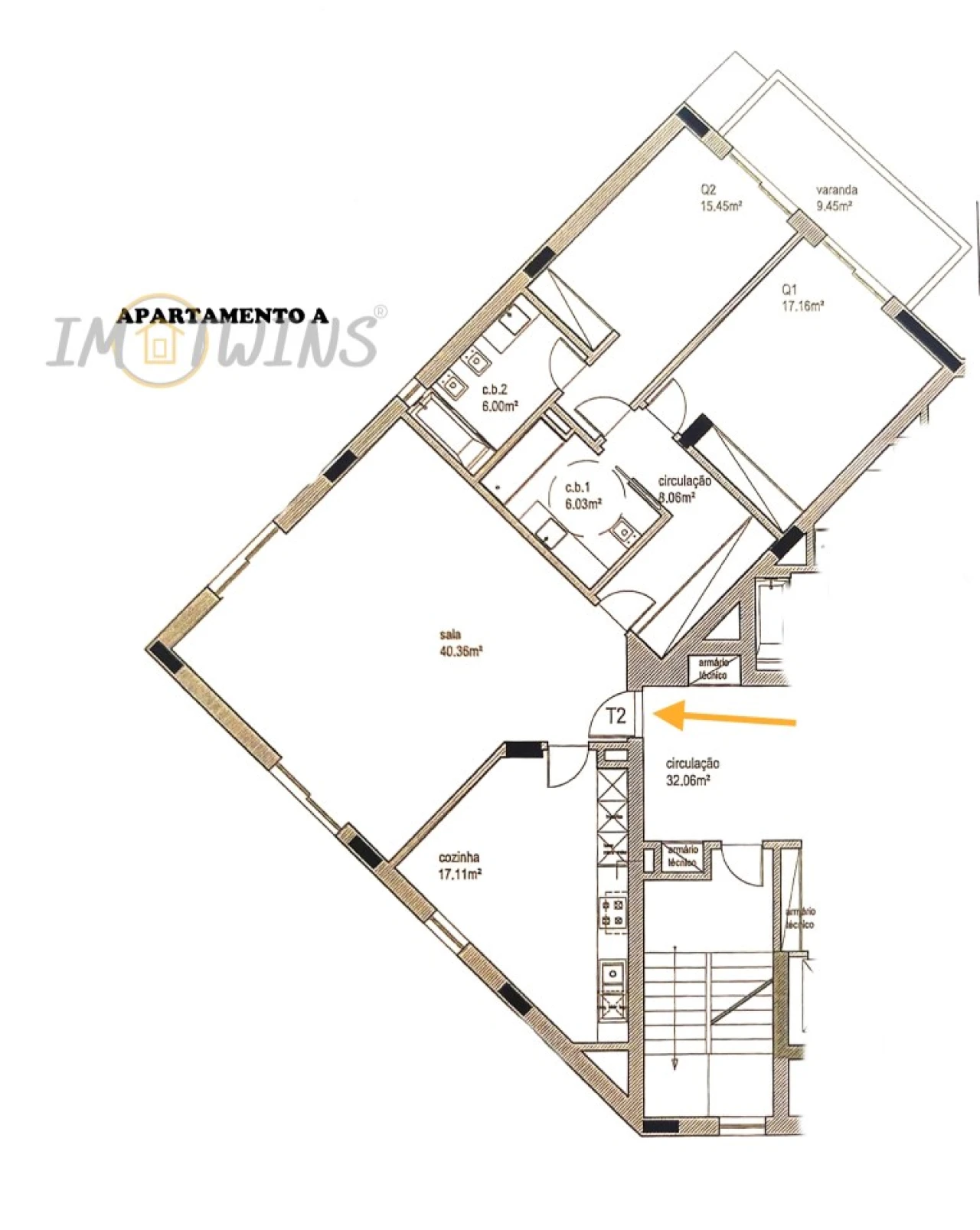 Apartamento T2 para Venda em Portimão Foto 1