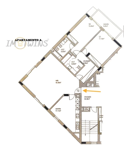 Apartamento T2 para Venda em Portimão