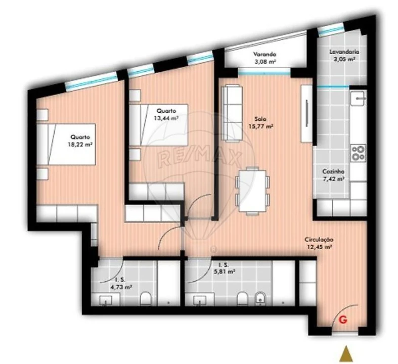 Apartamento T2 para Venda em Oliveira do Bairro Foto 2