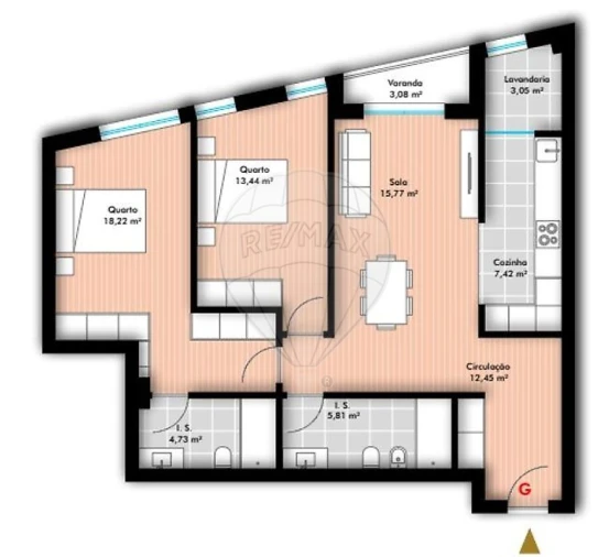 Apartamento T2 para Venda em Oliveira do Bairro Foto 2