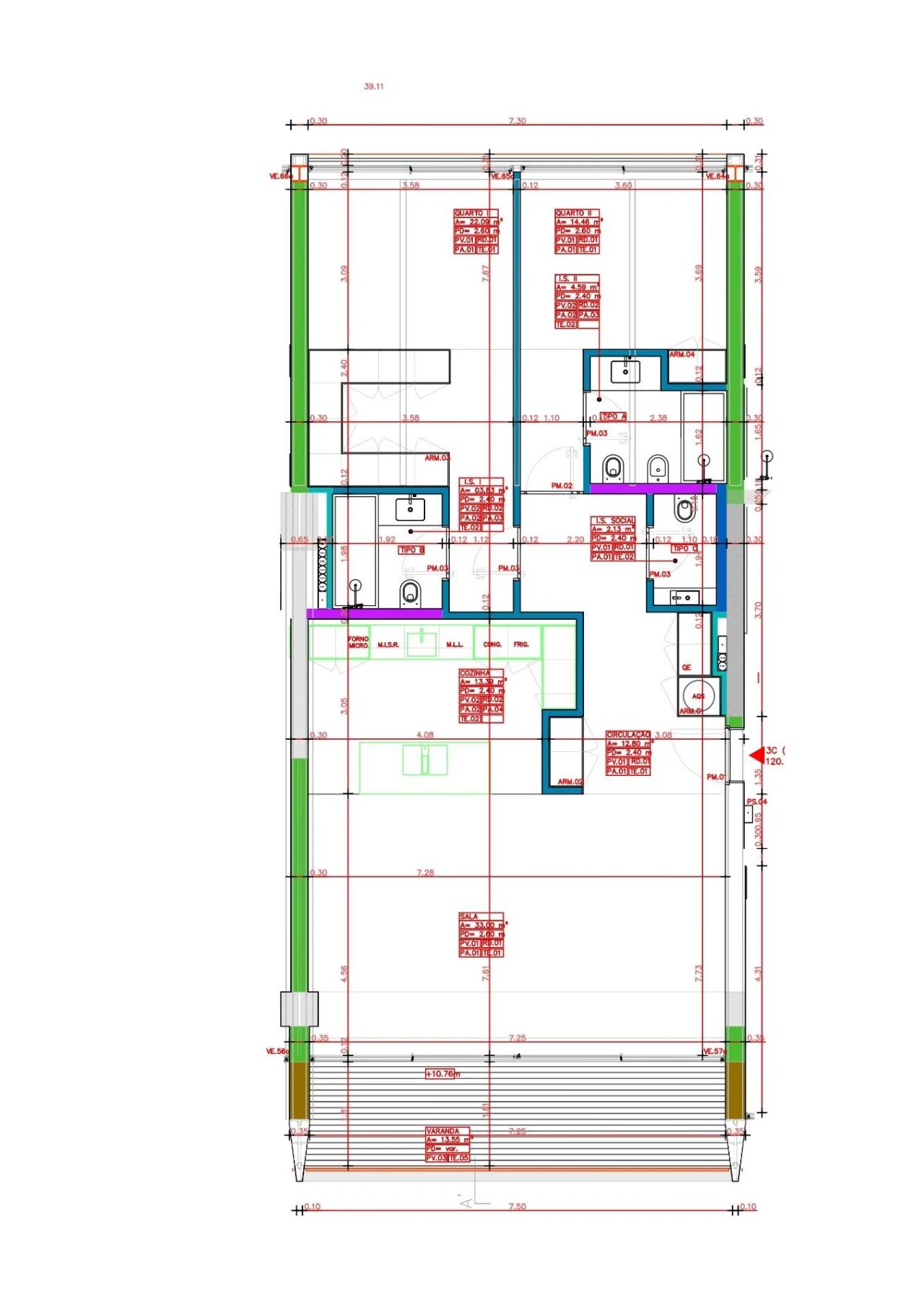 Apartamento T2 para Venda em Santo António Foto 34